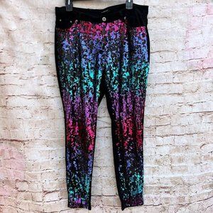 Ashley Stewart | Pants u0026 Jumpsuits | Ashley Stewart Size 8 Pink Blue Purple  Black Sequin Pants Jeans Party Fun | Poshmark